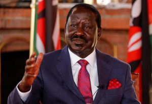Interview with Kenyan opposition leader Raila Odinga in Nairobi
