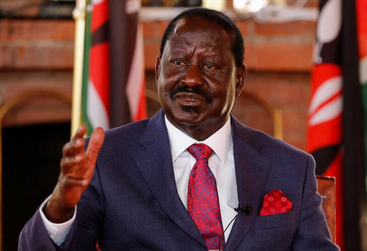 Interview with Kenyan opposition leader Raila Odinga in Nairobi